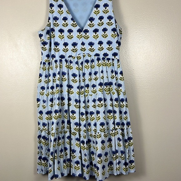 Sincerely Jules Tiered Floral Print Sleeveless V Neck Mini Dress Womens Size S - Picture 11 of 12
